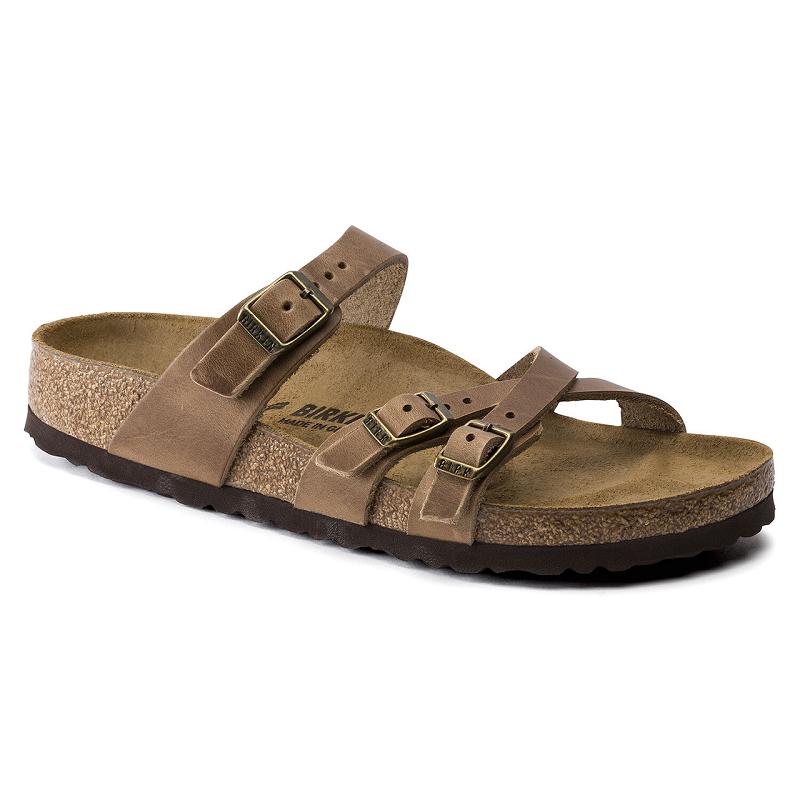 Birkenstock Oiled Læder Franca Dame Brune | DK 449YXF